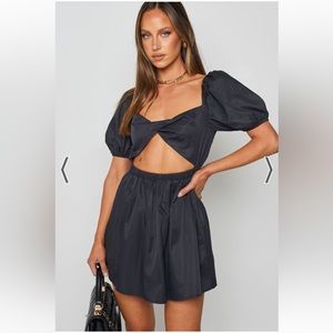 Beginning Boutique Cannes Mini Dress Black